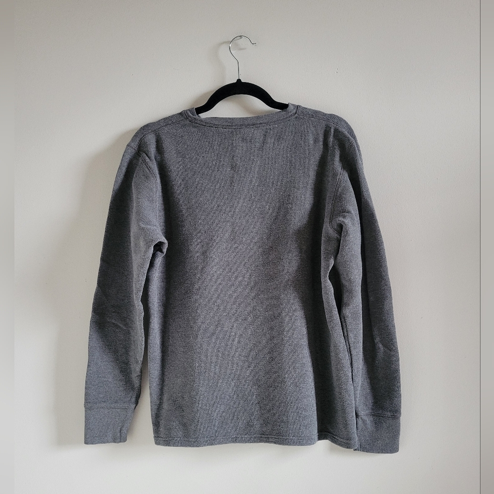 Polo Ralph Lauren Sleepwear Dark Grey Cotton Henley Size Medium - Picture 5 of 9
